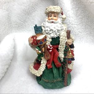 Ceramic Santa Figurine: approx 8” tall